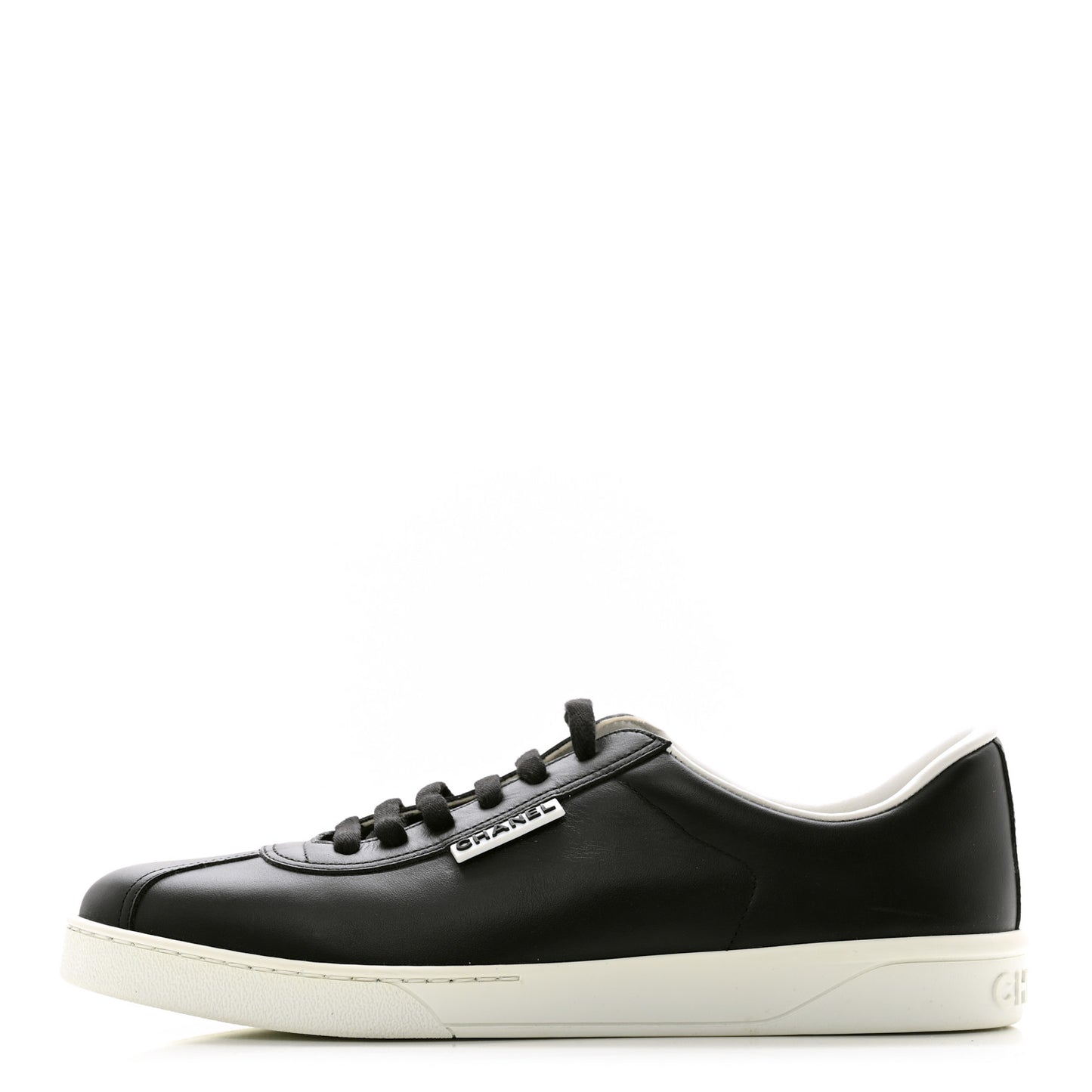 Calfskin CC Womens Sneakers 41 Black