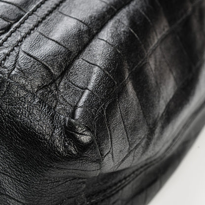 Givenchy Calfskin Crocodile Embossed Small Pandora Black 10 of 13