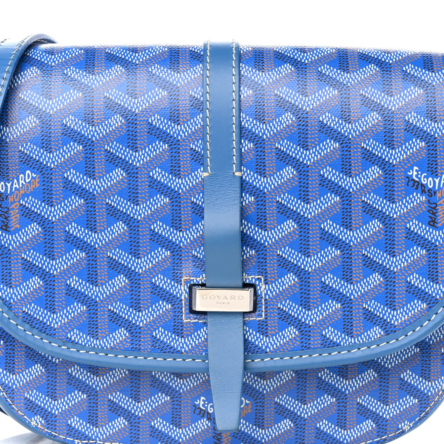 Goyard Goyardine Belvedere II PM Messenger Bag Sky Blue 7 of 9