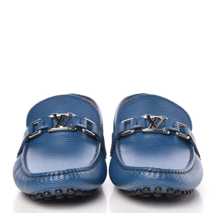 Louis Vuitton Epi Men's Hockenheim Moccasin Loafers 7.5 Cyan 2 of 9