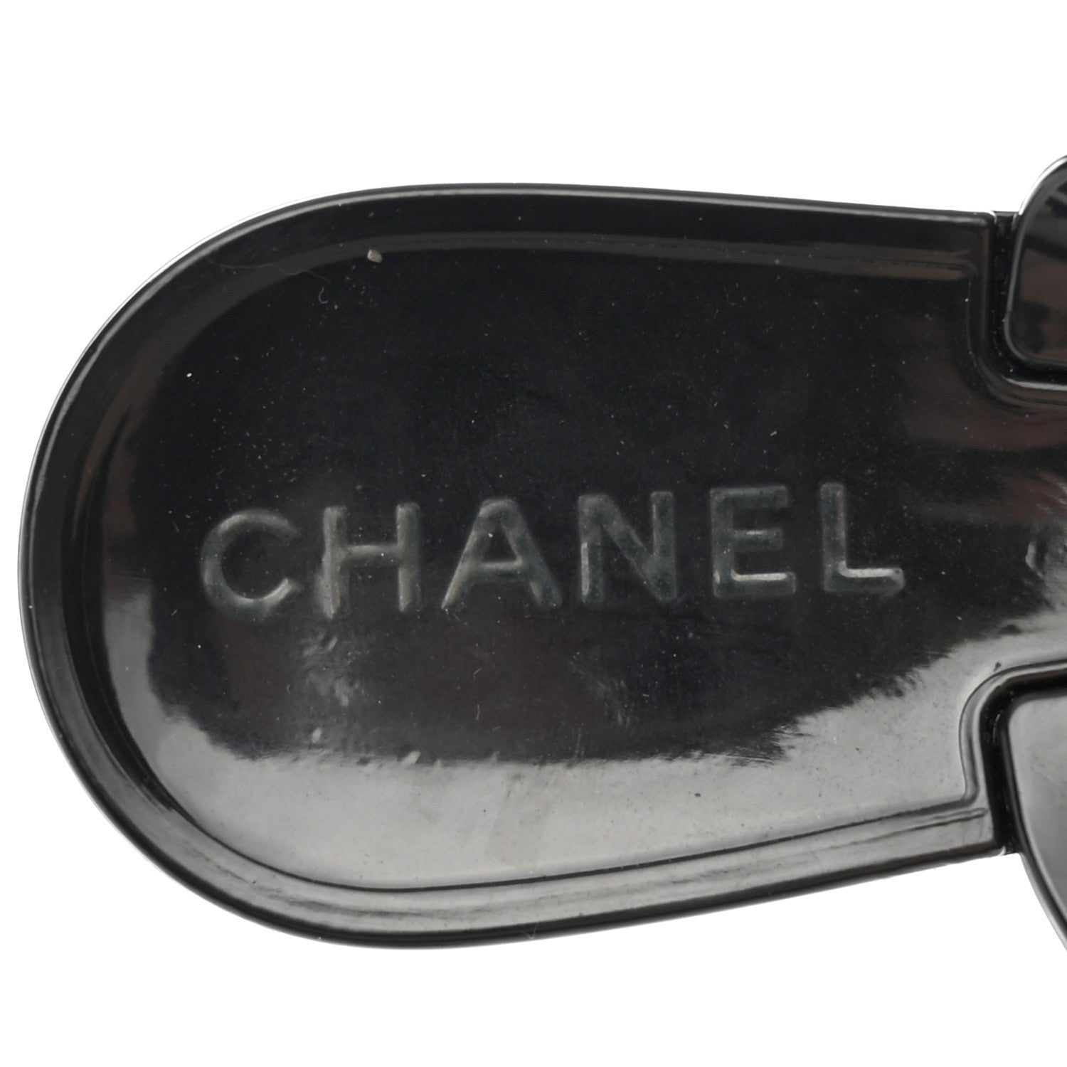 Chanel Jelly Camellia Thong Sandals 35 Black Ivory 7 of 10