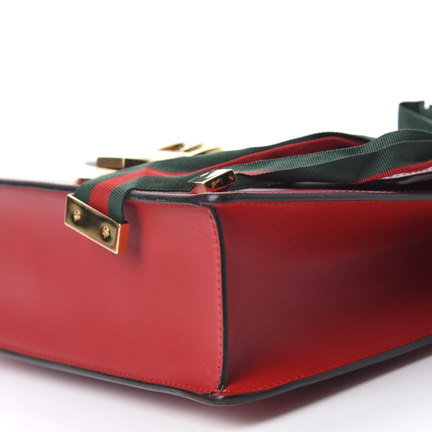 Gucci Calfskin Small Sylvie Shoulder Bag Hibiscus Red 7 of 10