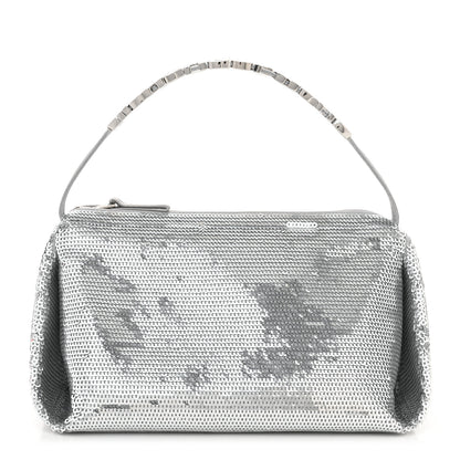 Alexander Wang Sequin Micro Marquess Bag Silver 1 of 10