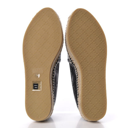 Gucci Guccissima Signature Espadrilles 35 Black 5 of 9