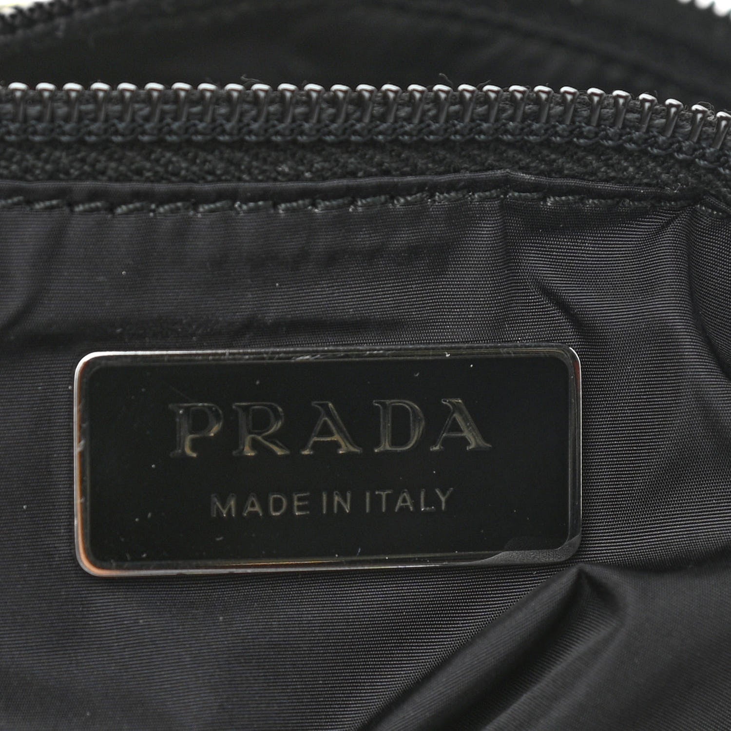 Prada Tessuto Nylon Twin Shopper Tote Set of 2 Black Giallo 15 of 16