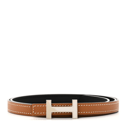 Hermes Swift Epsom 13mm Focus Belt 85 Black Gold 1 of 8