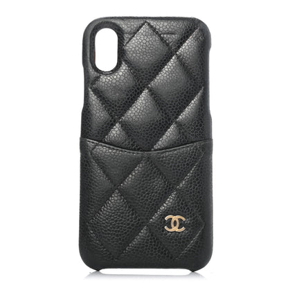 Chanel Caviar Quilted iPhone XS Max Coco Tech Case Black 1 of 8