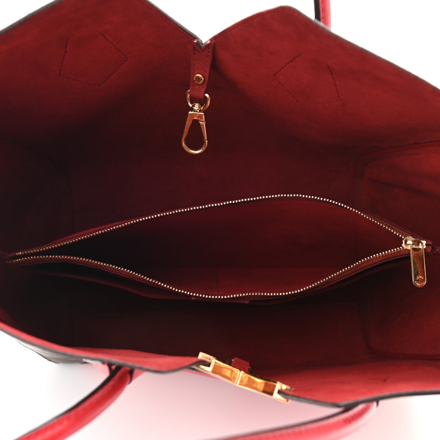 Calfskin Monogram Kimono Tote Cherry