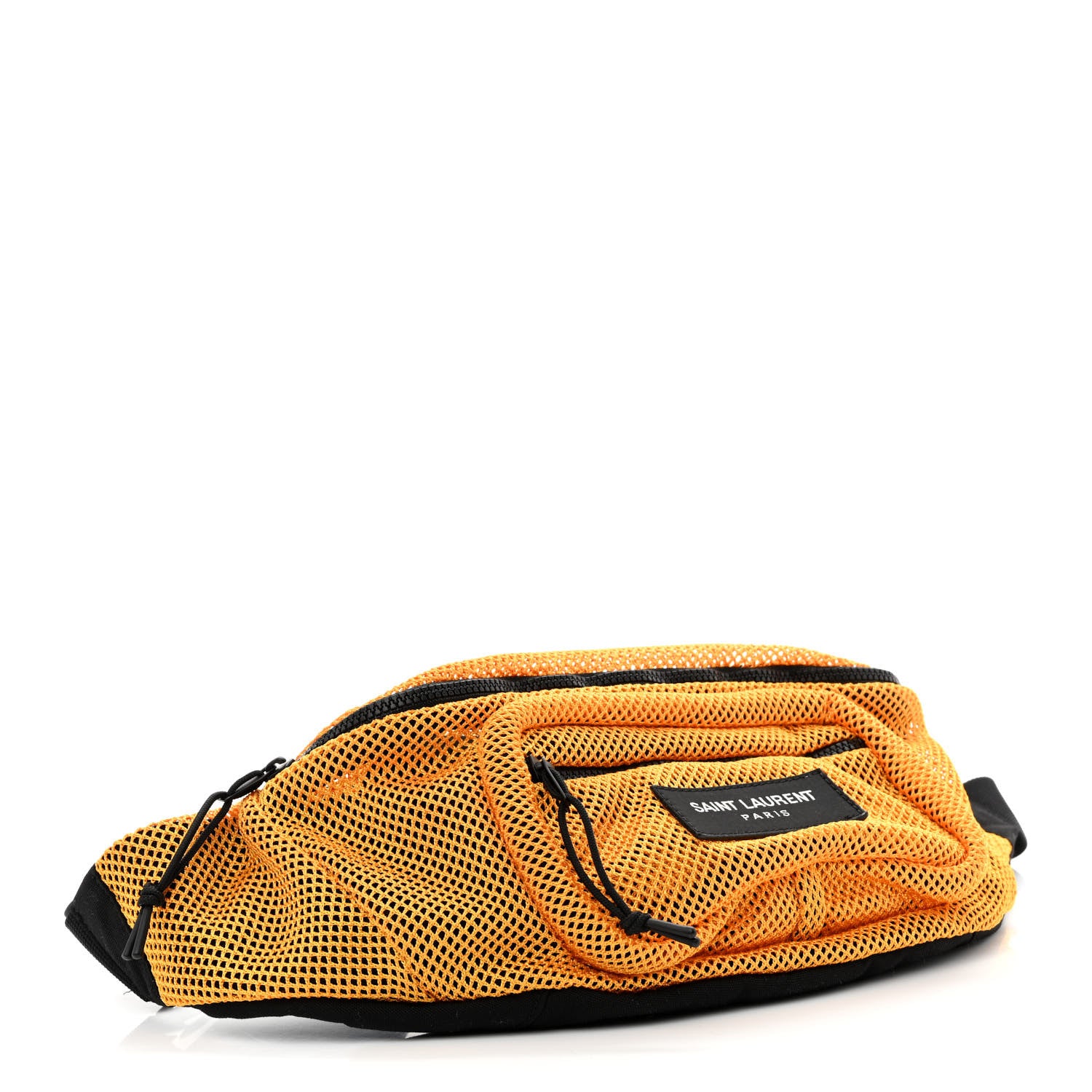Saint Laurent Nylon Mesh SLP Belt Bag Jaune 4 of 10