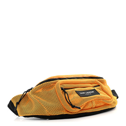 Saint Laurent Nylon Mesh SLP Belt Bag Jaune 4 of 10