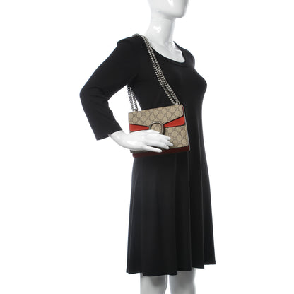 Gucci GG Supreme Monogram Mini Dionysus Shoulder Bag Hibiscus Red 2 of 15