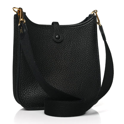 Hermes Taurillon Clemence Evelyne TPM Black 3 of 11