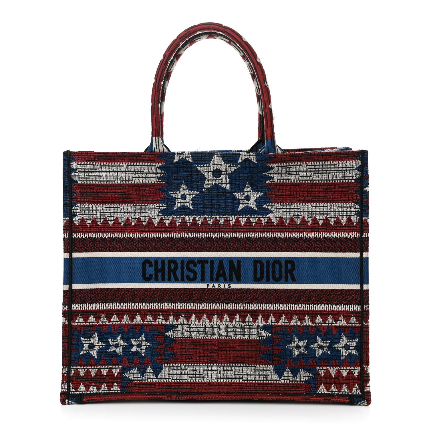 Christian Dior Canvas Embroidered Large Exclusive US Book Tote Multicolor 1 of 11