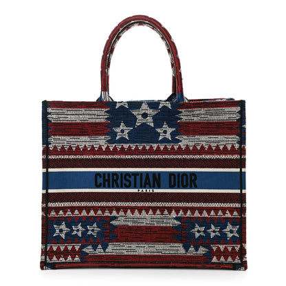 Christian Dior Canvas Embroidered Large Exclusive US Book Tote Multicolor 1 of 11