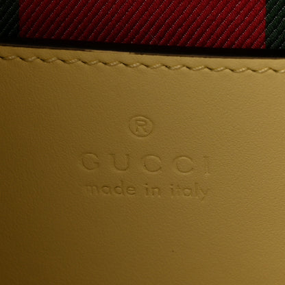 Gucci GG Supreme Monogram Emblem Small Shoulder Bag Yellow 5 of 9