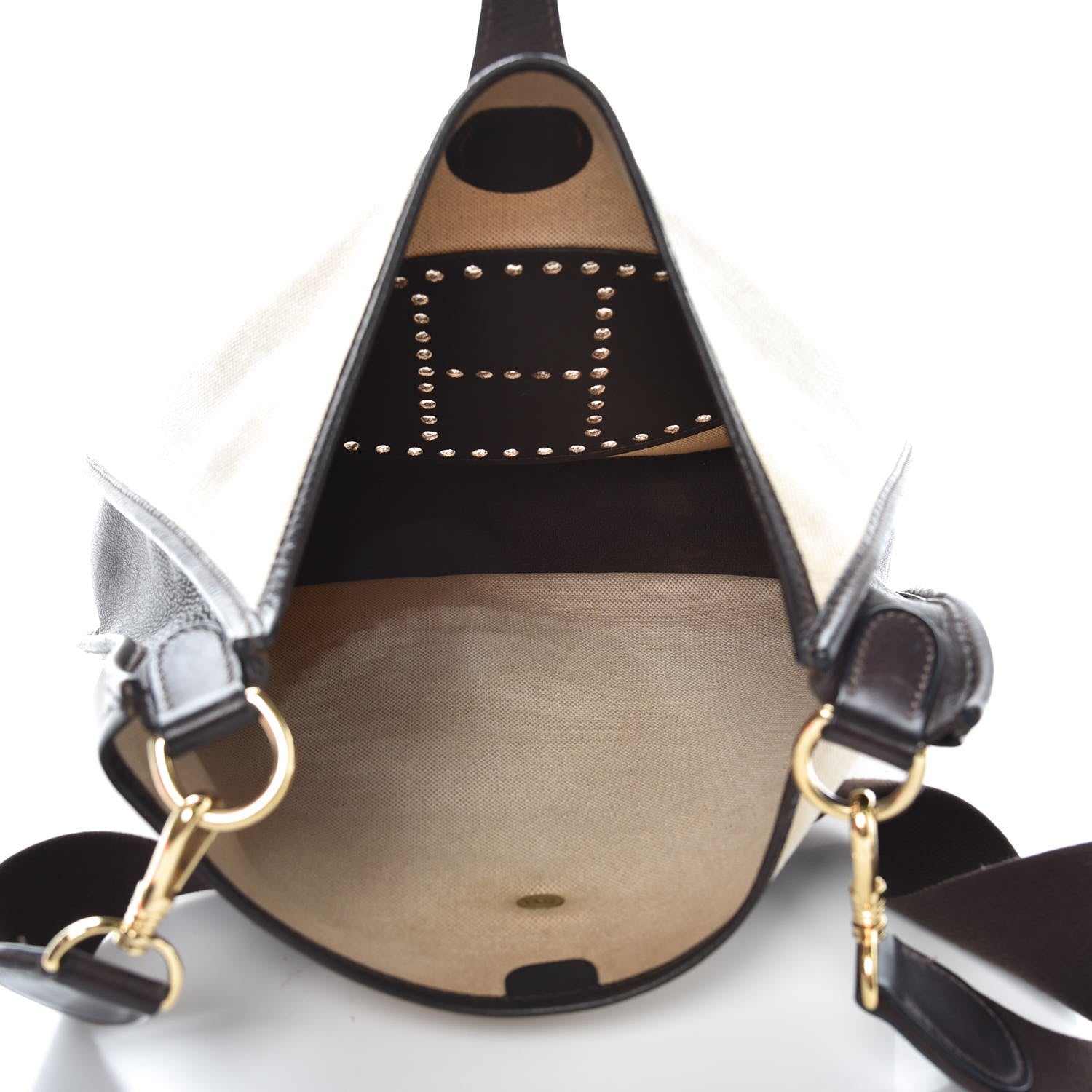 Hermes Toile Natural Barenia Evelyne GM Ebene 5 of 12