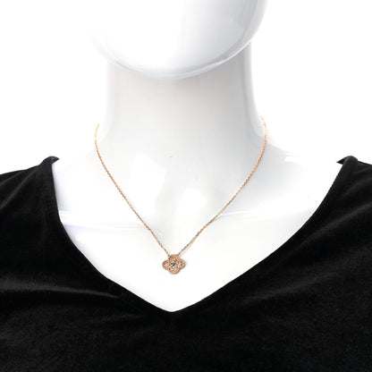 Van Cleef & Arpels 18K Rose Gold Vintage Alhambra Pendant Necklace 2 of 6