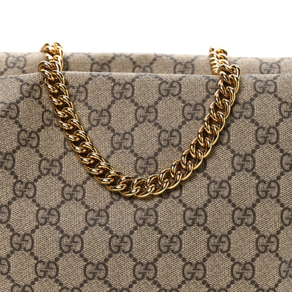 Gucci GG Supreme Monogram Large Linea A Hobo Light Brown 8 of 10