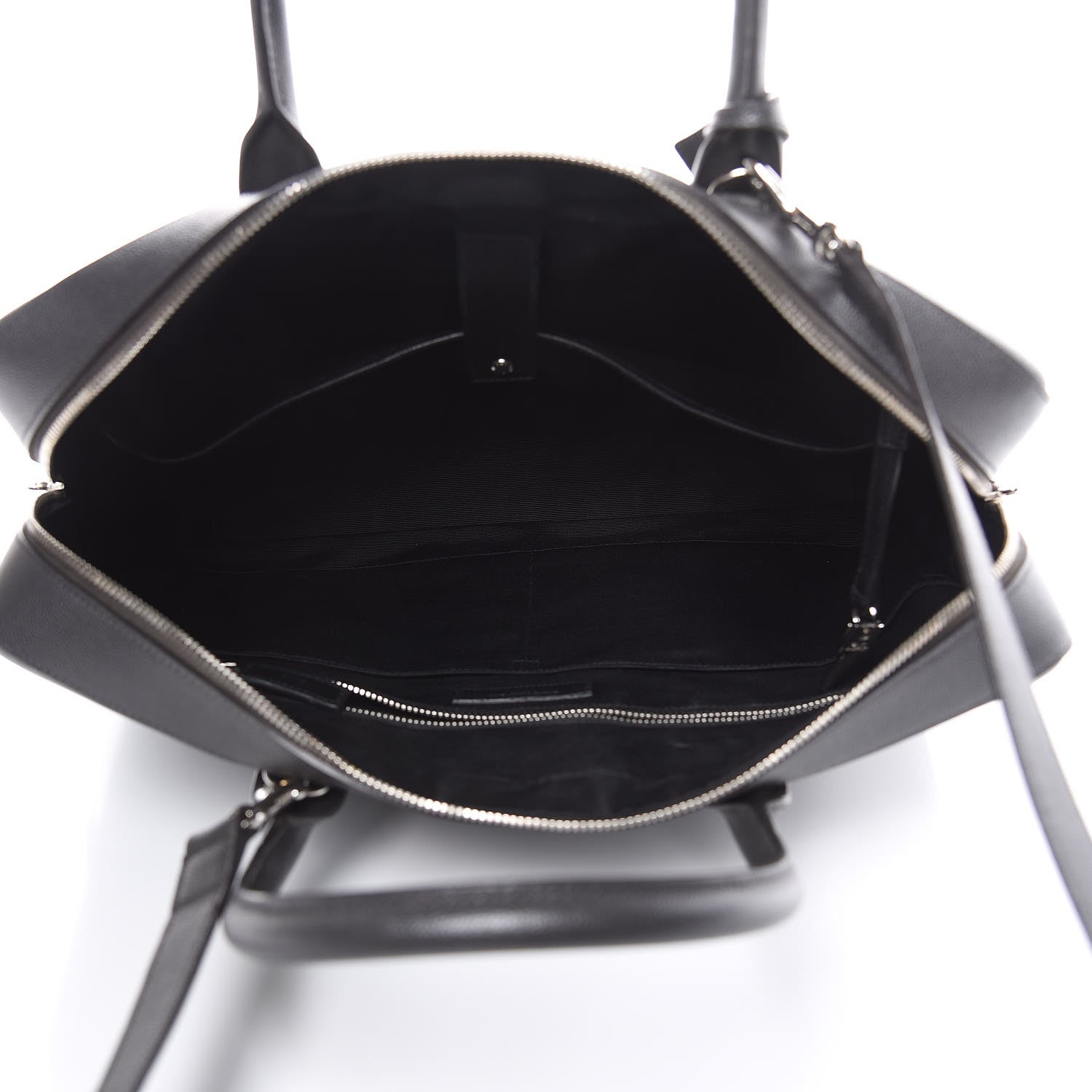 Saint Laurent Grain de Poudre Medium Museum Briefcase Coal 5 of 14