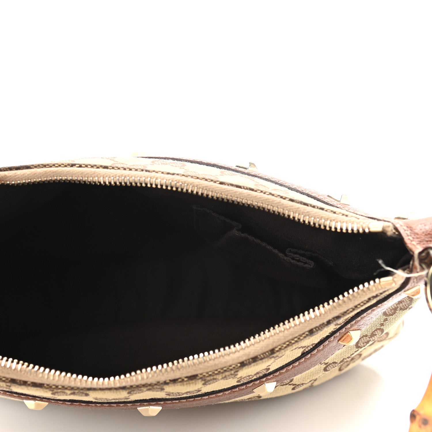 Gucci Monogram Bamboo Anita Top Handle Bag Brown 5 of 11
