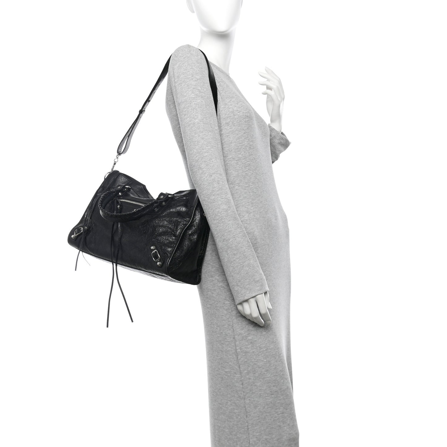 Classic Silver Hardware Medium Le City Black