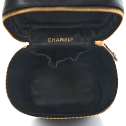 Chanel Caviar Vanity Cosmetic Case Black 5 of 13