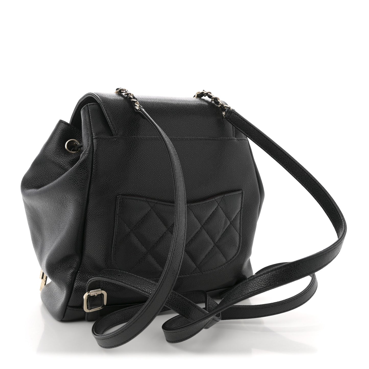 Caviar Quilted Business Affinity Backpack Black
