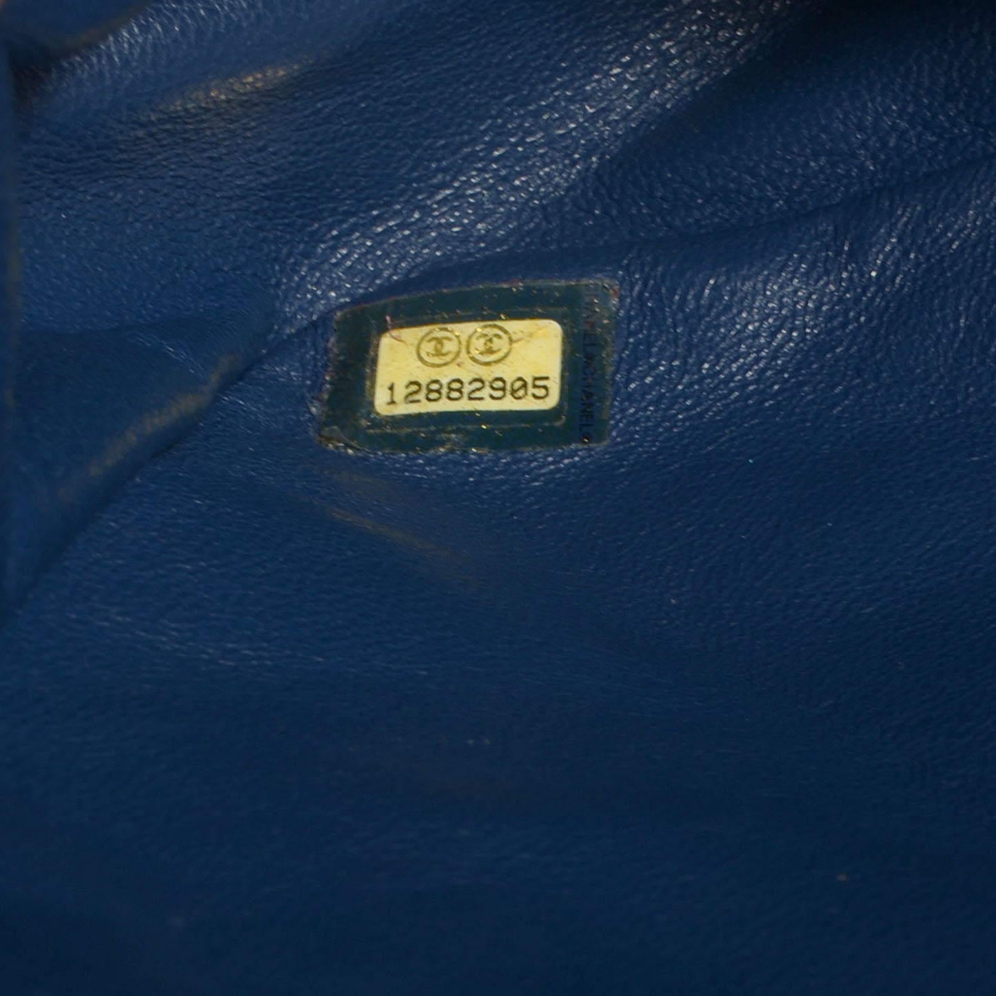 Lambskin Jumbo Single Flap Blue