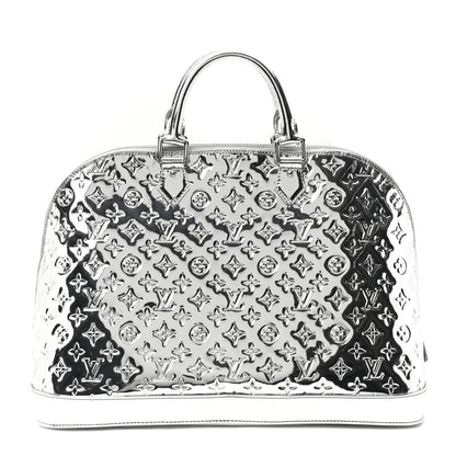 Louis Vuitton Monogram Miroir Alma GM XL Silver 1 of 9