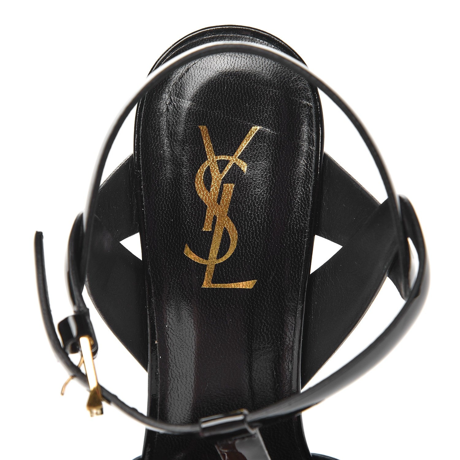 Saint Laurent Patent Tribute 75 Platform Sandals 39.5 Black 6 of 8