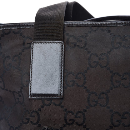 Gucci Nylon Monogram Tote Brown 16 of 17