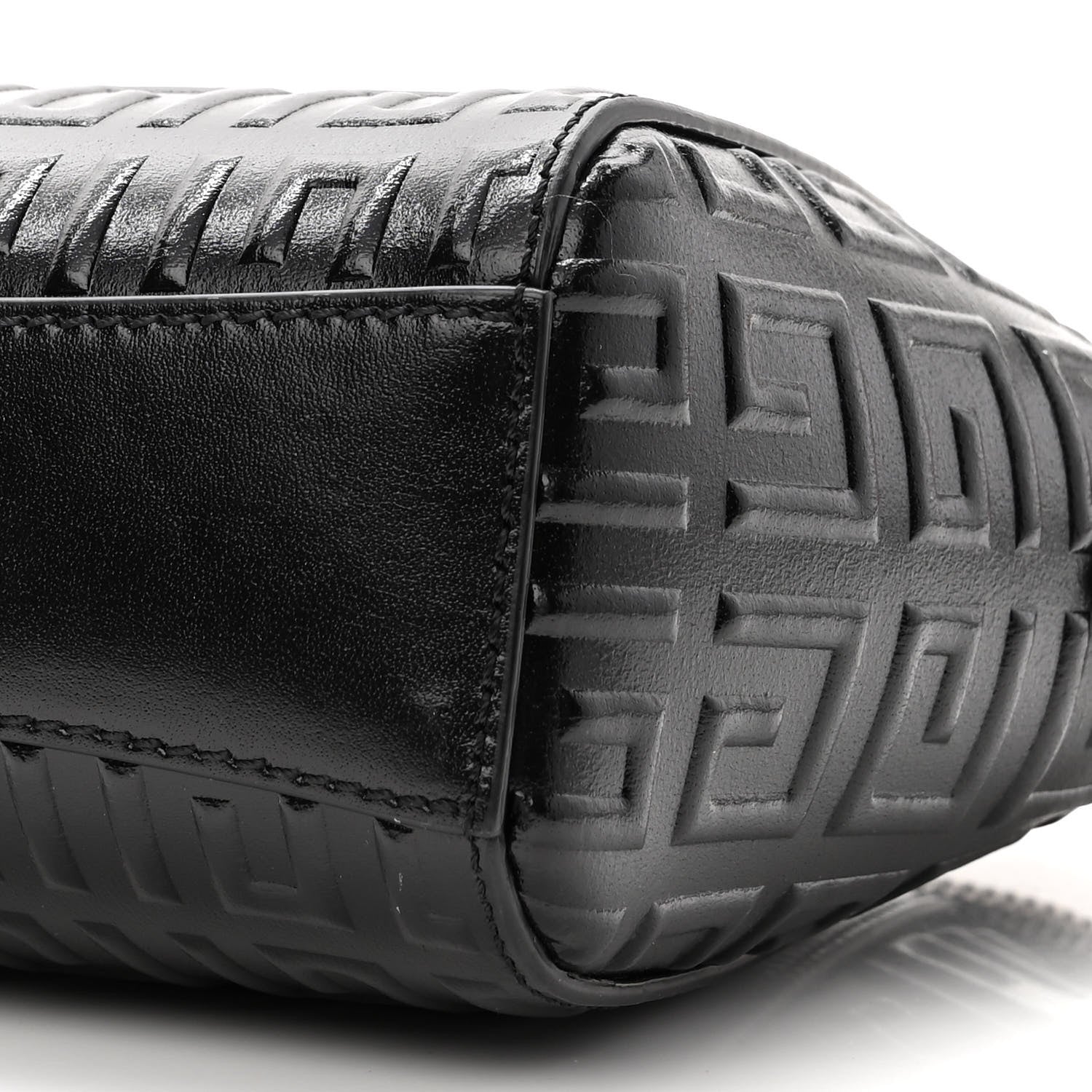 Givenchy Calfskin Logo Embossed XS Antigona 4G Black 9 of 9