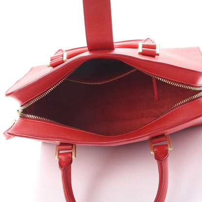 Saint Laurent Calfskin Small Monogram Cabas Lipstick Red 6 of 12