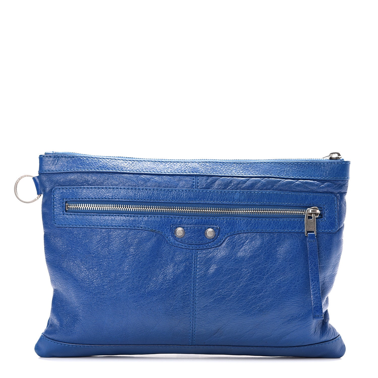 Balenciaga Agneau Arena Classic Hardware Medium Clip Bleu Lazuli 1 of 9