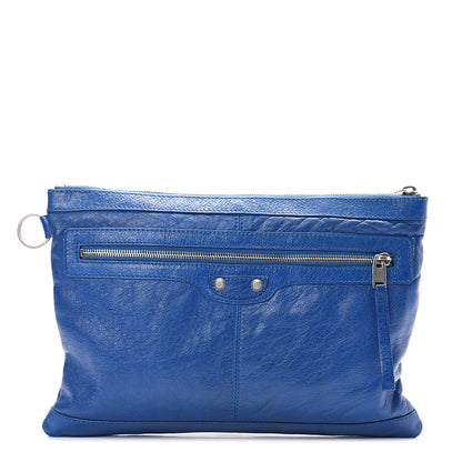 Balenciaga Agneau Arena Classic Hardware Medium Clip Bleu Lazuli 1 of 9
