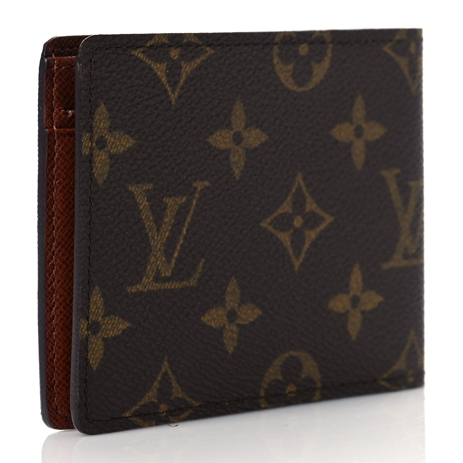 Louis Vuitton Monogram Mens Porte-Billets 3 Card Billfold Wallet 3 of 10