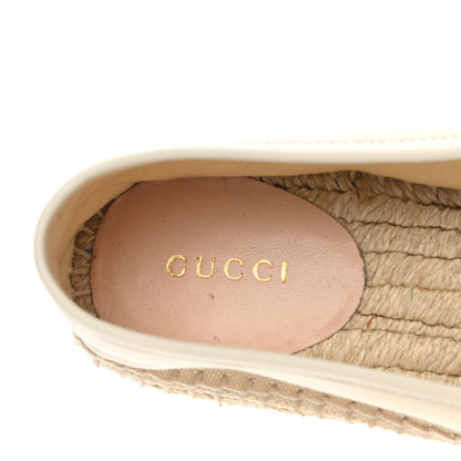 Gucci Canvas Logo Espadrilles 36 Greggio White 9 of 12