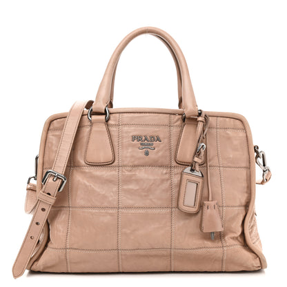 Prada Nappa Antique Stitched Satchel Cammeo 1 of 25
