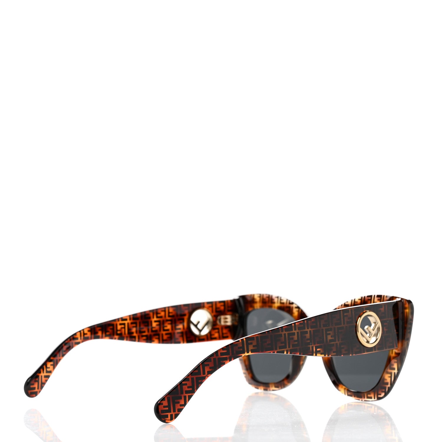 Fendi Acetate F is Fendi FF 51mm Cat Eye Sunglasses 0327/S Tortoise Camouflage 4 of 8