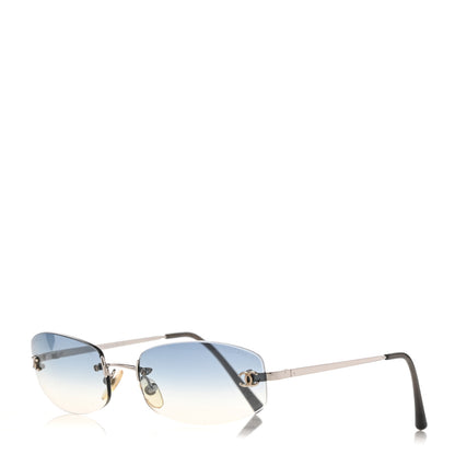 Chanel Metal Frameless Sunglasses 4002 Blue 1 of 8