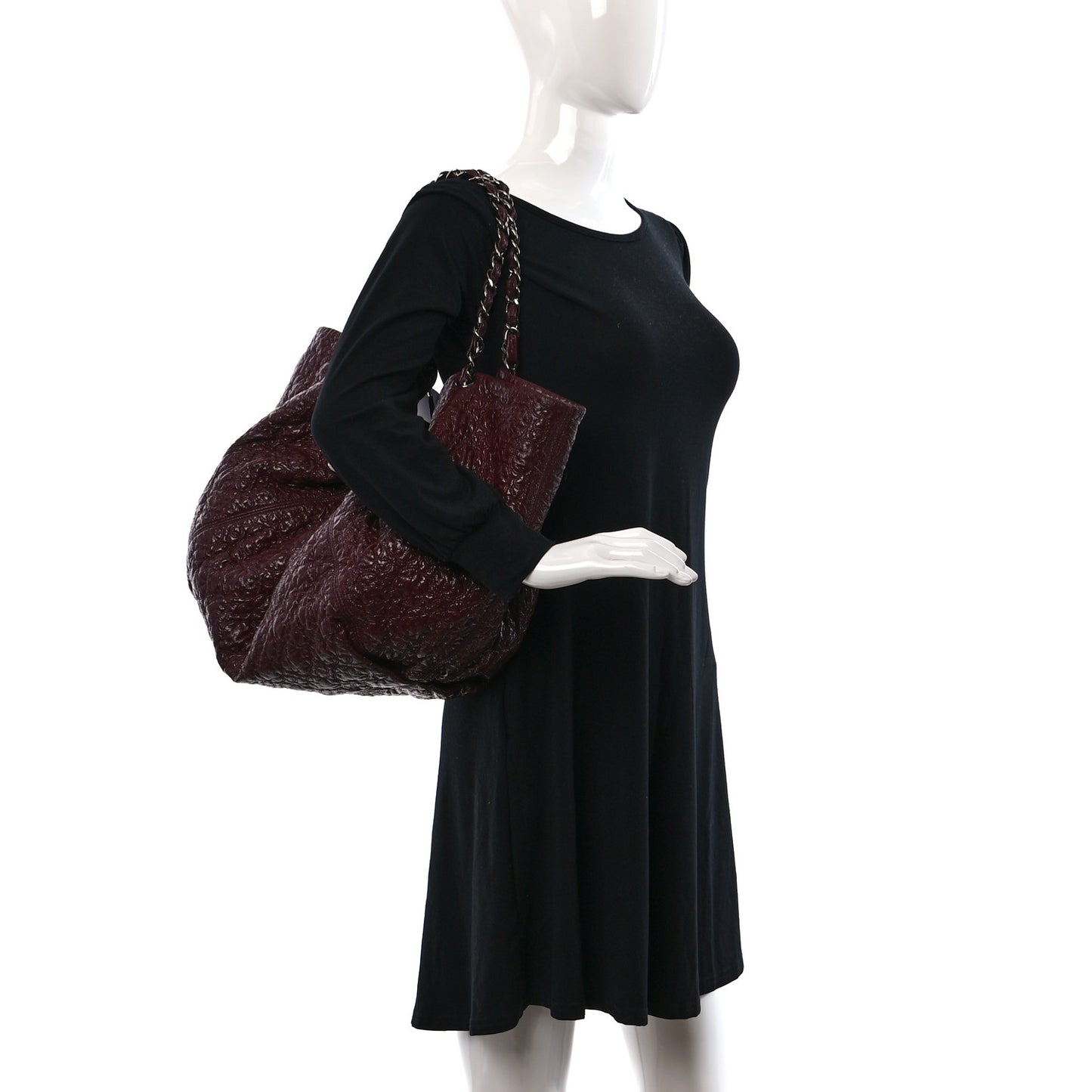 Vinyl Rock In Moscow Cabas Tote Burgundy
