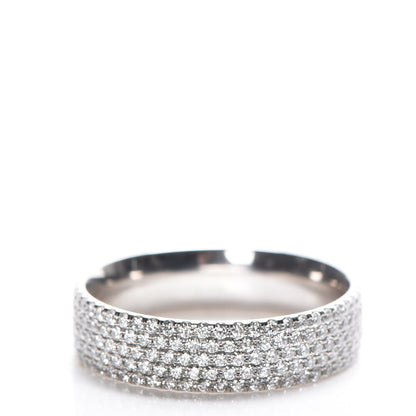 Tiffany 18K White Gold Diamond Metro Five Row Ring 6.5 3 of 6