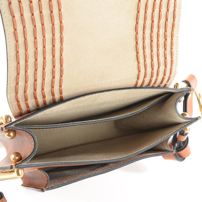 Chloe Calfskin Braided Small Hudson Shoulder Bag Caramel 8 of 8
