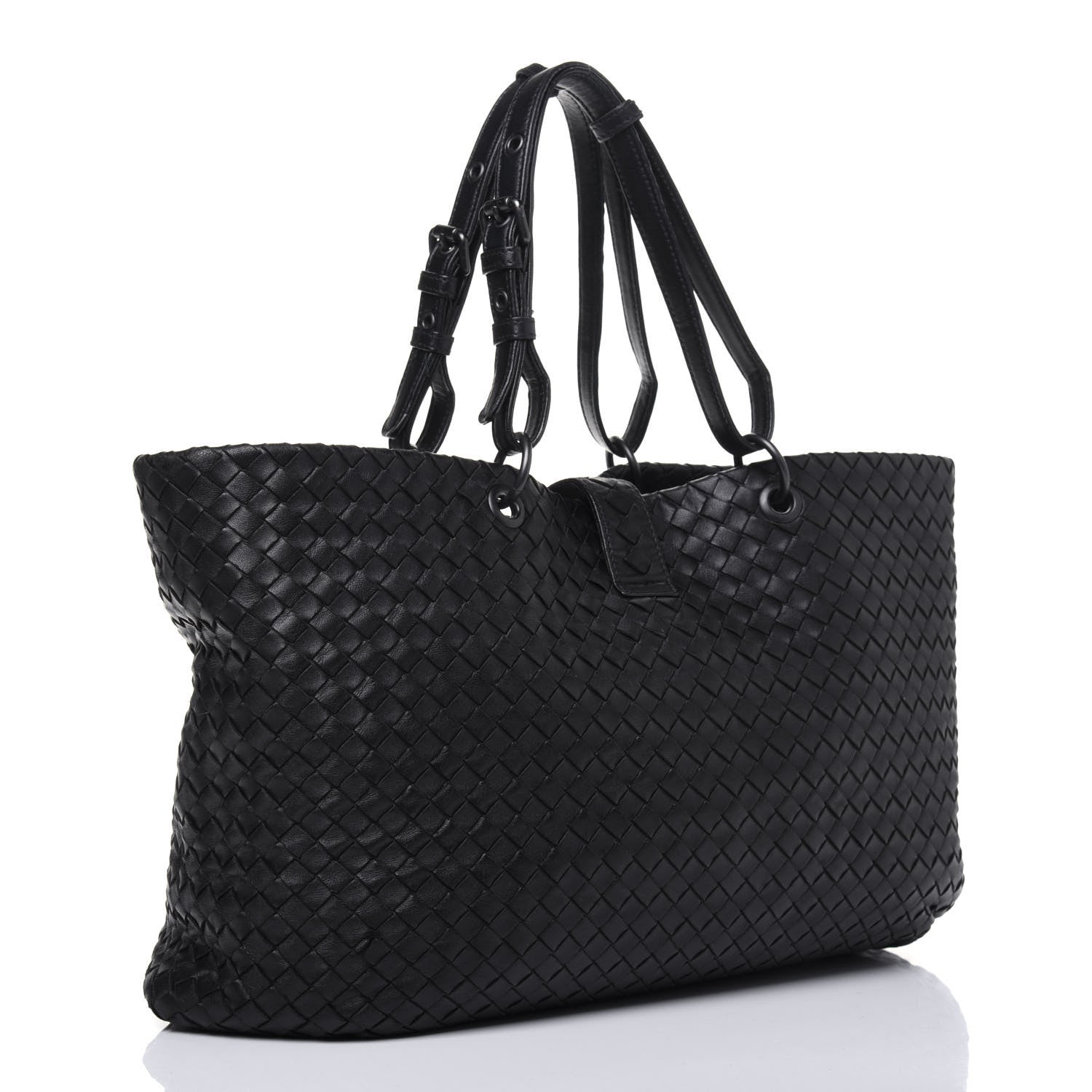 Bottega Veneta Nappa Intrecciato Large Capri Tote Black 3 of 24