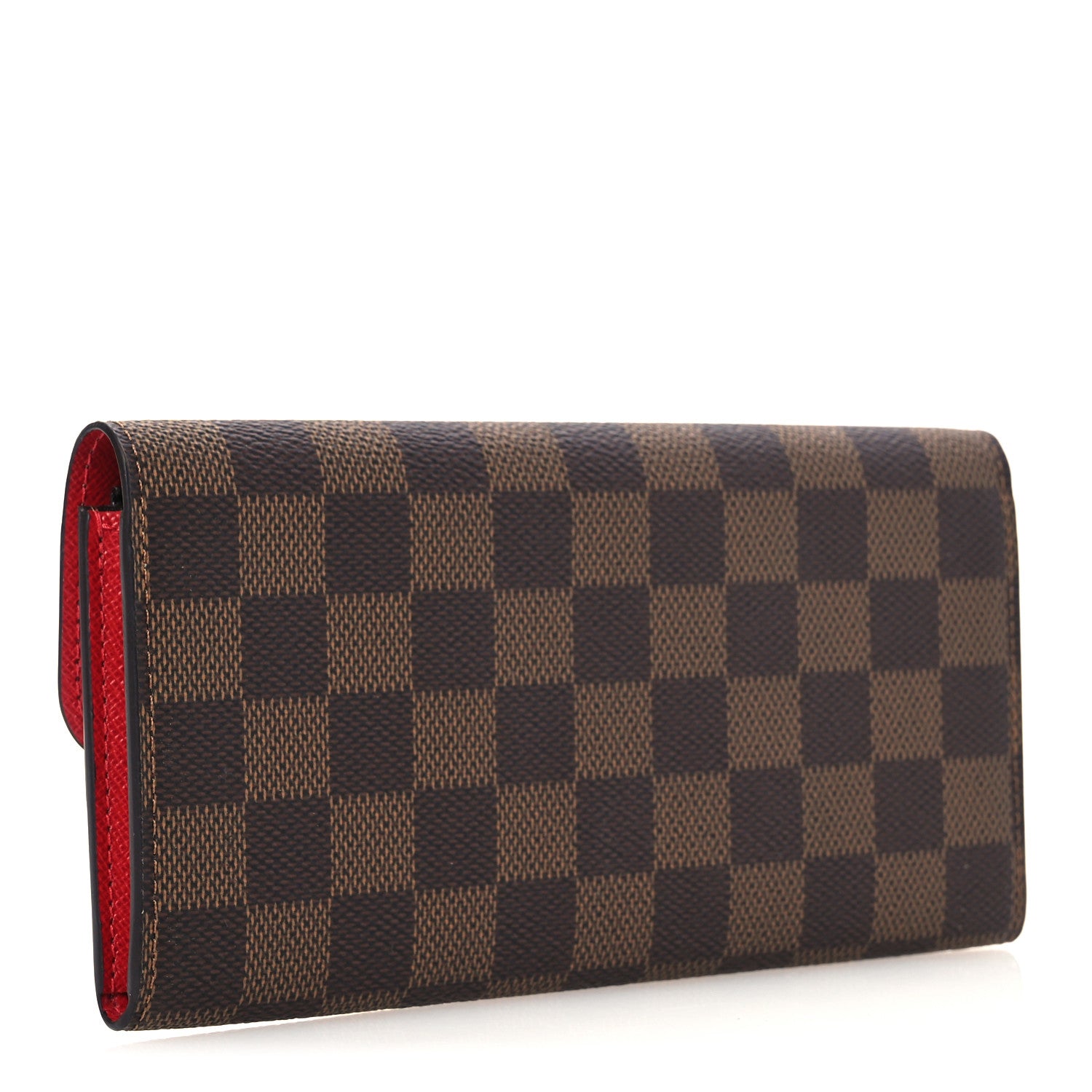 Louis Vuitton Damier Ebene Emilie Wallet Red 3 of 6