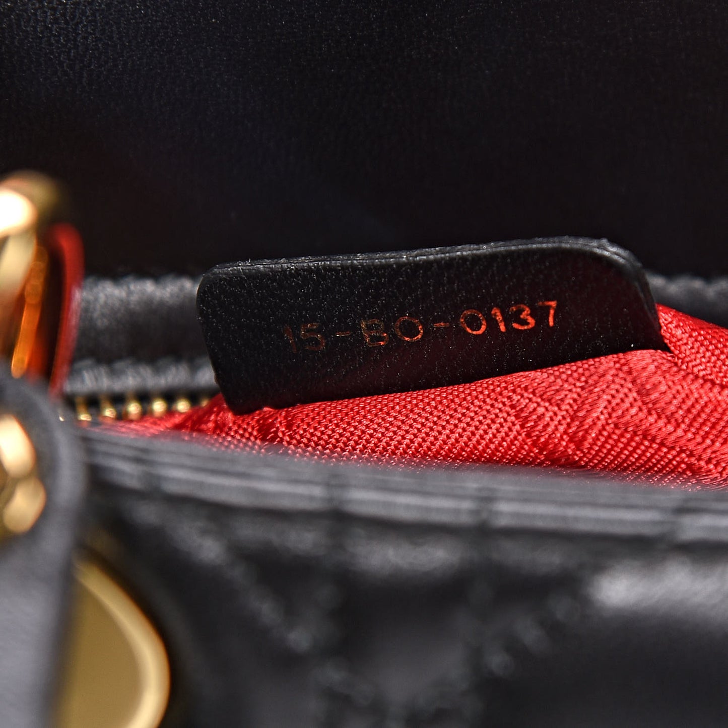Lambskin Cannage Mini Lady Dior Black