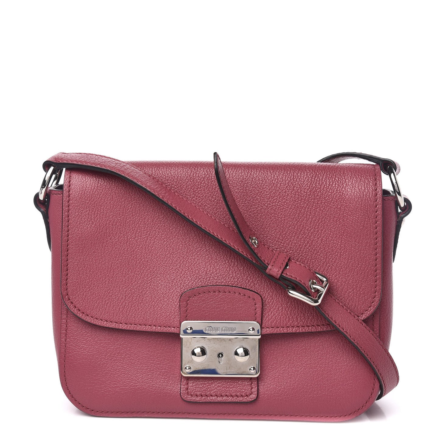 Goatskin Madras Shoulder Bag Peonia