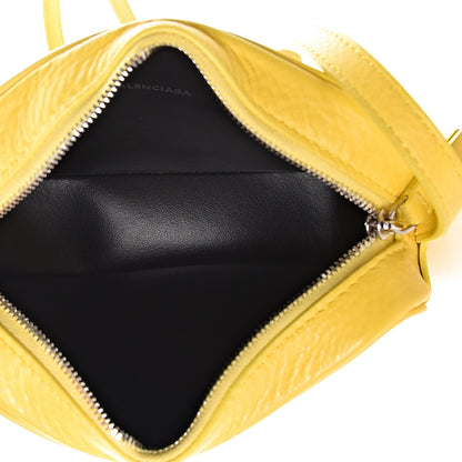 Balenciaga Smooth Calfskin Logo XS Everyday Camera Bag Jaune Soleil Black 5 of 12