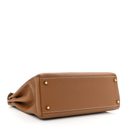 Hermes Togo Kelly Retourne 35 Gold 4 of 14