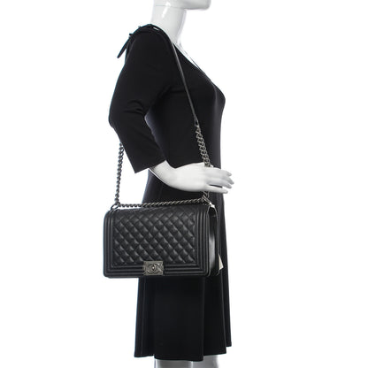 Chanel Caviar Quilted New Medium Boy Flap Black 2 of 9